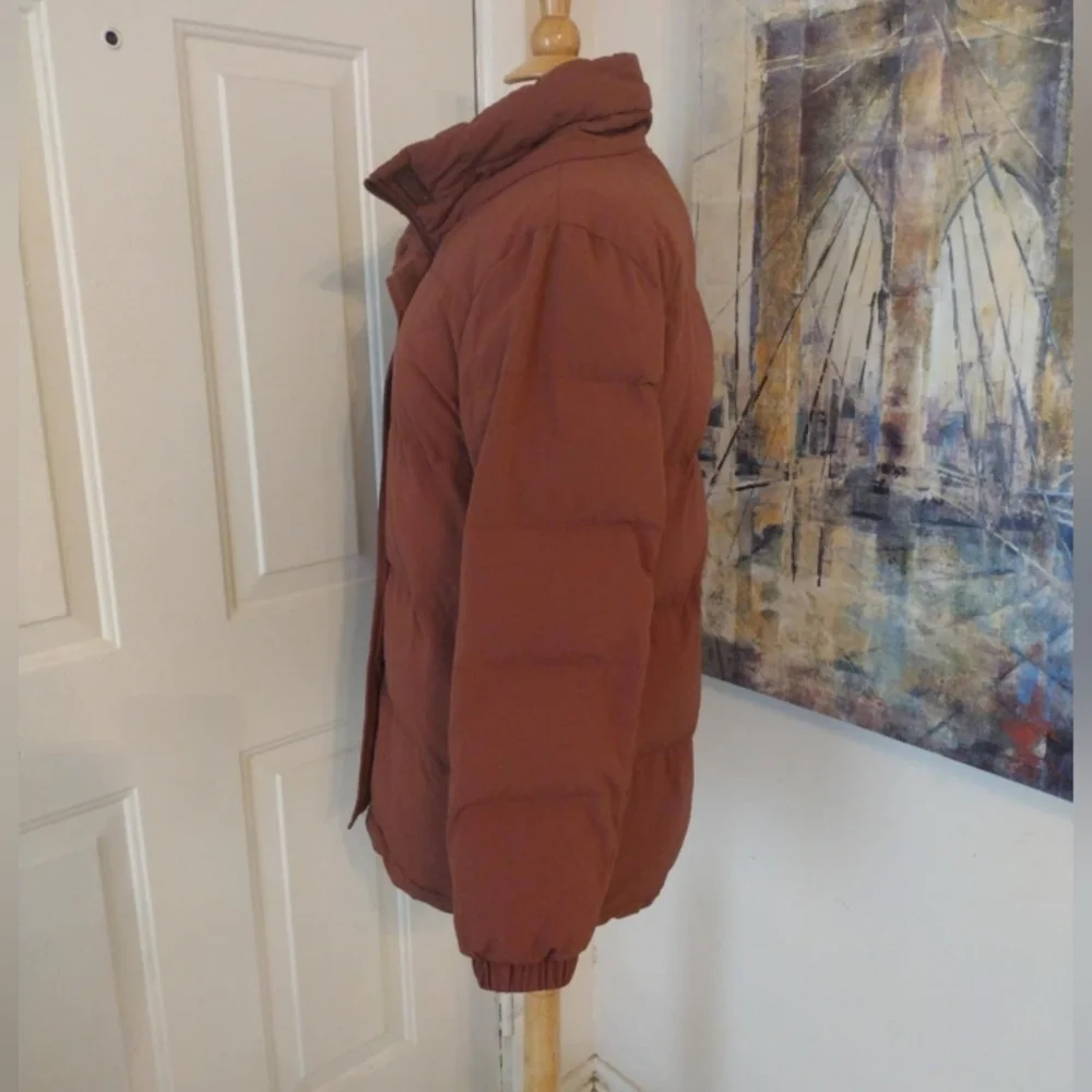 Savvi Kendra Puffer, Size M, Color Cinnamon